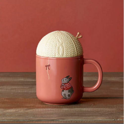 CỐC MUG BUNNY ENJOY MOON WITH LID