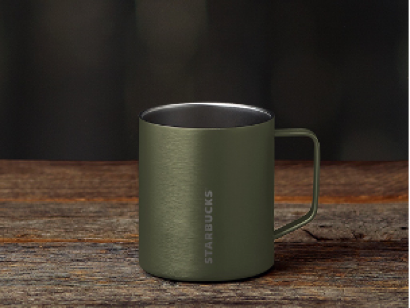 CỐC MUG SS OLIVE GREEN / BRUSHED GREY