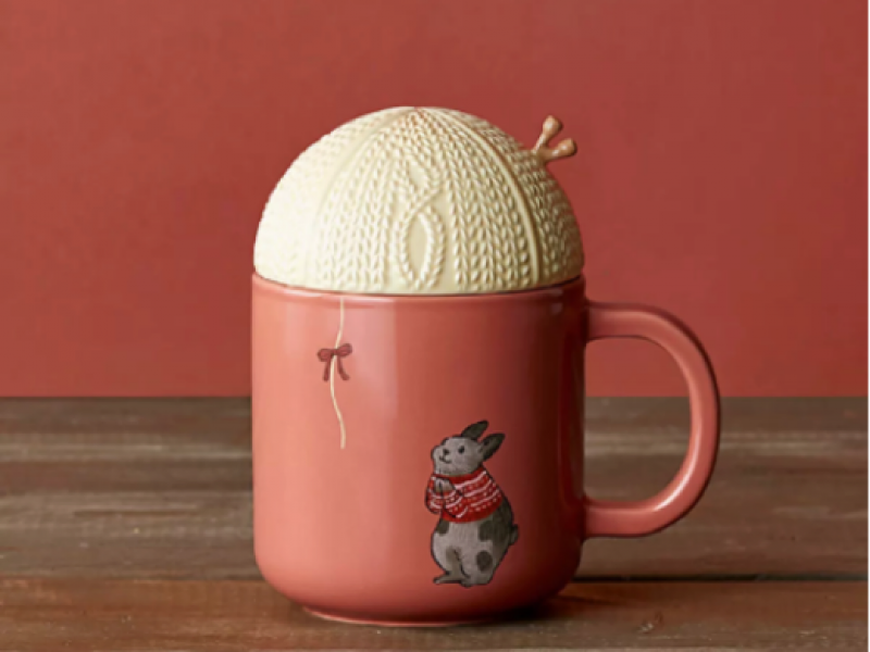 CỐC MUG BUNNY ENJOY MOON WITH LID