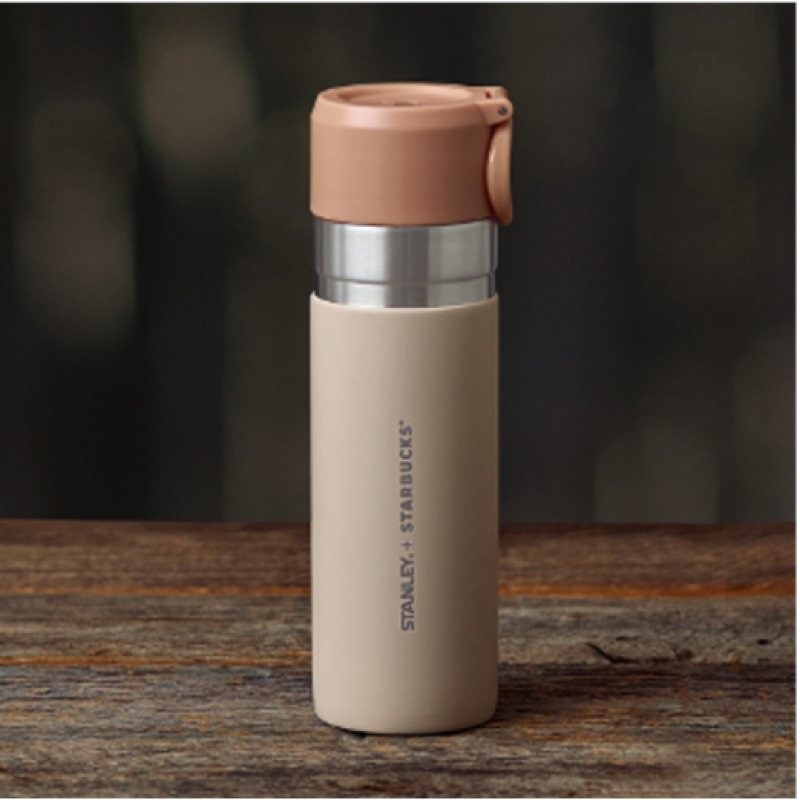 BÌNH TUMBLER SS STANLEY BROWN AND BEIGE